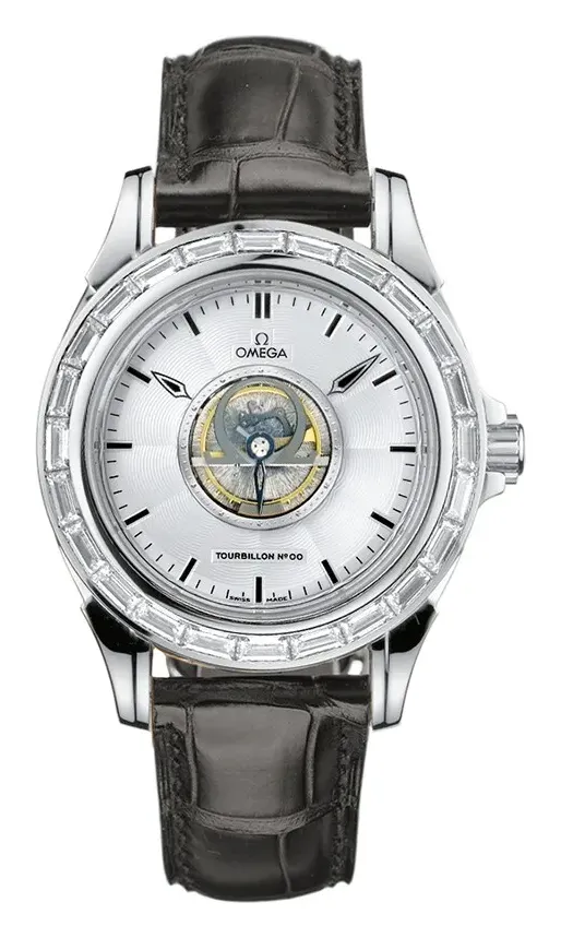 Omega De Ville Tourbillon 5924.30.32, reference 5924.30.32, silver dial, white gold case