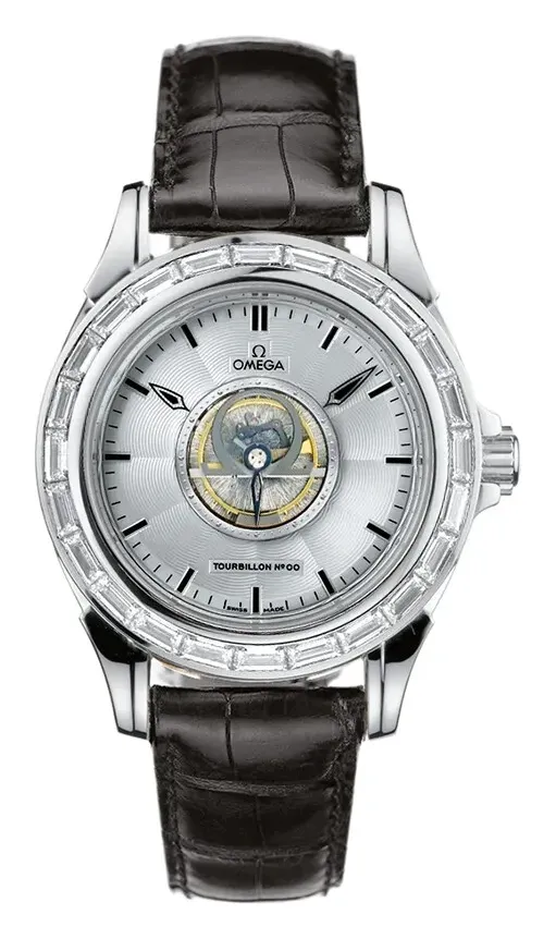 Omega De Ville Tourbillon 5944.40.31, reference 5944.40.31, grey dial, platinum case