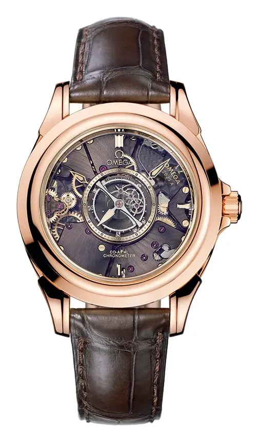 Omega De Ville Tourbillon Co-Axial 513.53.39.21, reference 513.53.39.21.99.001, rose gold case