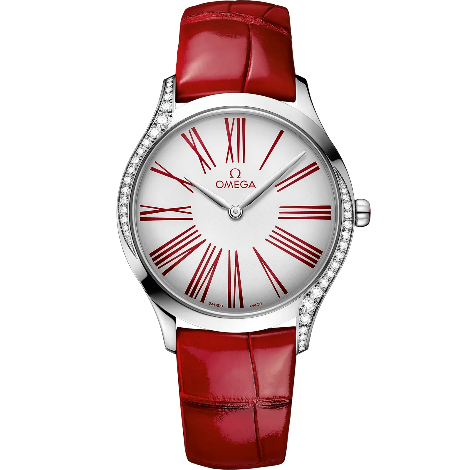 Omega De Ville Trésor 36 428.18.36.60, reference 428.18.36.60.04.002, white dial, stainless steel case