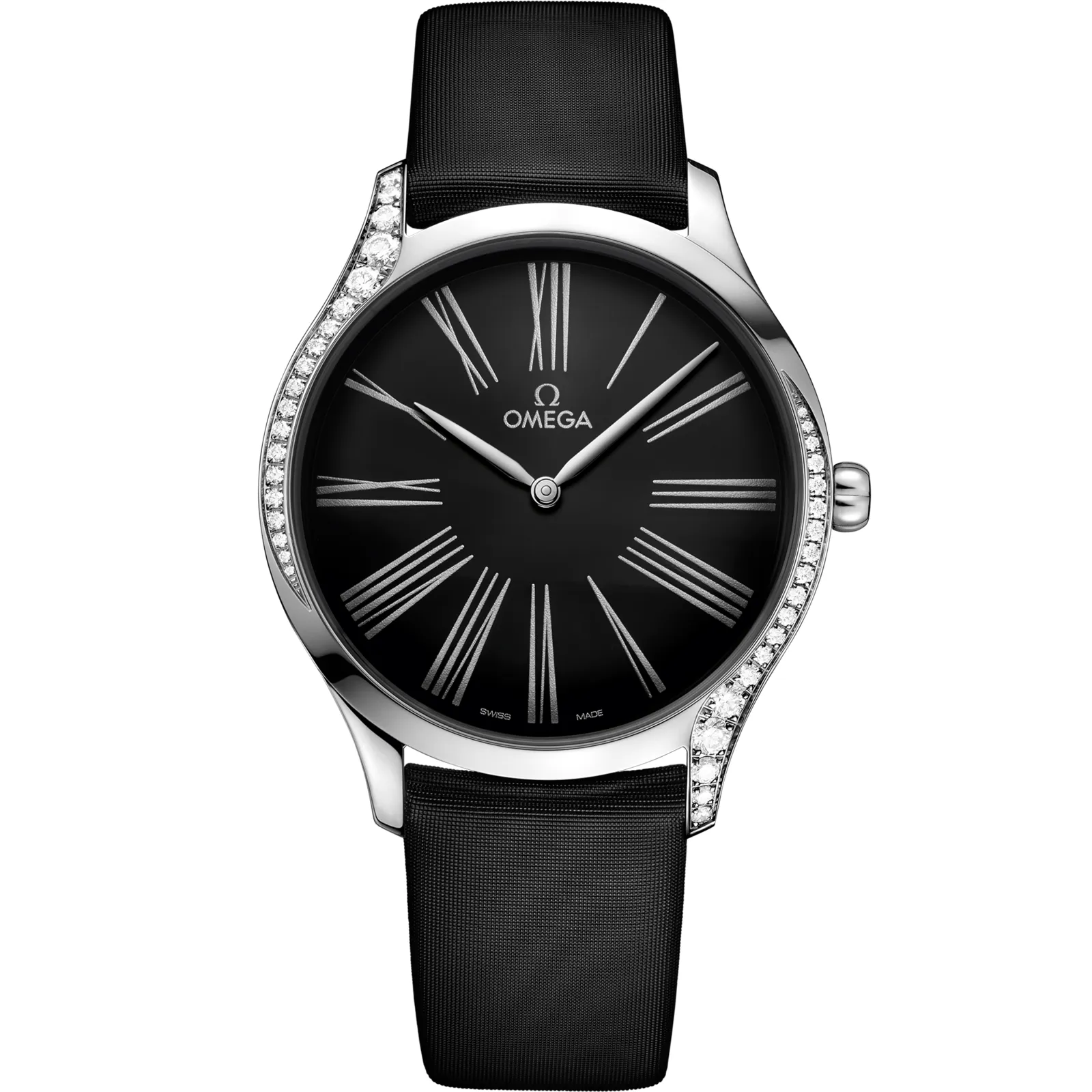 Omega De Ville Trésor 39 428.17.39.60, reference 428.17.39.60.01.001, black dial, stainless steel case