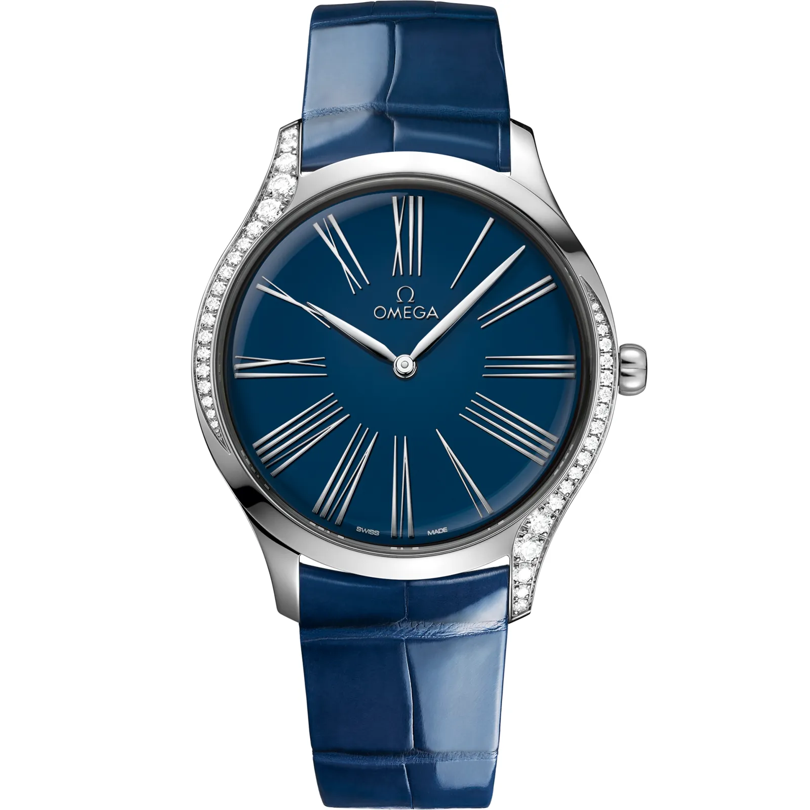 Omega De Ville Trésor 39 428.18.39.60, reference 428.18.39.60.03.001, blue dial, stainless steel case