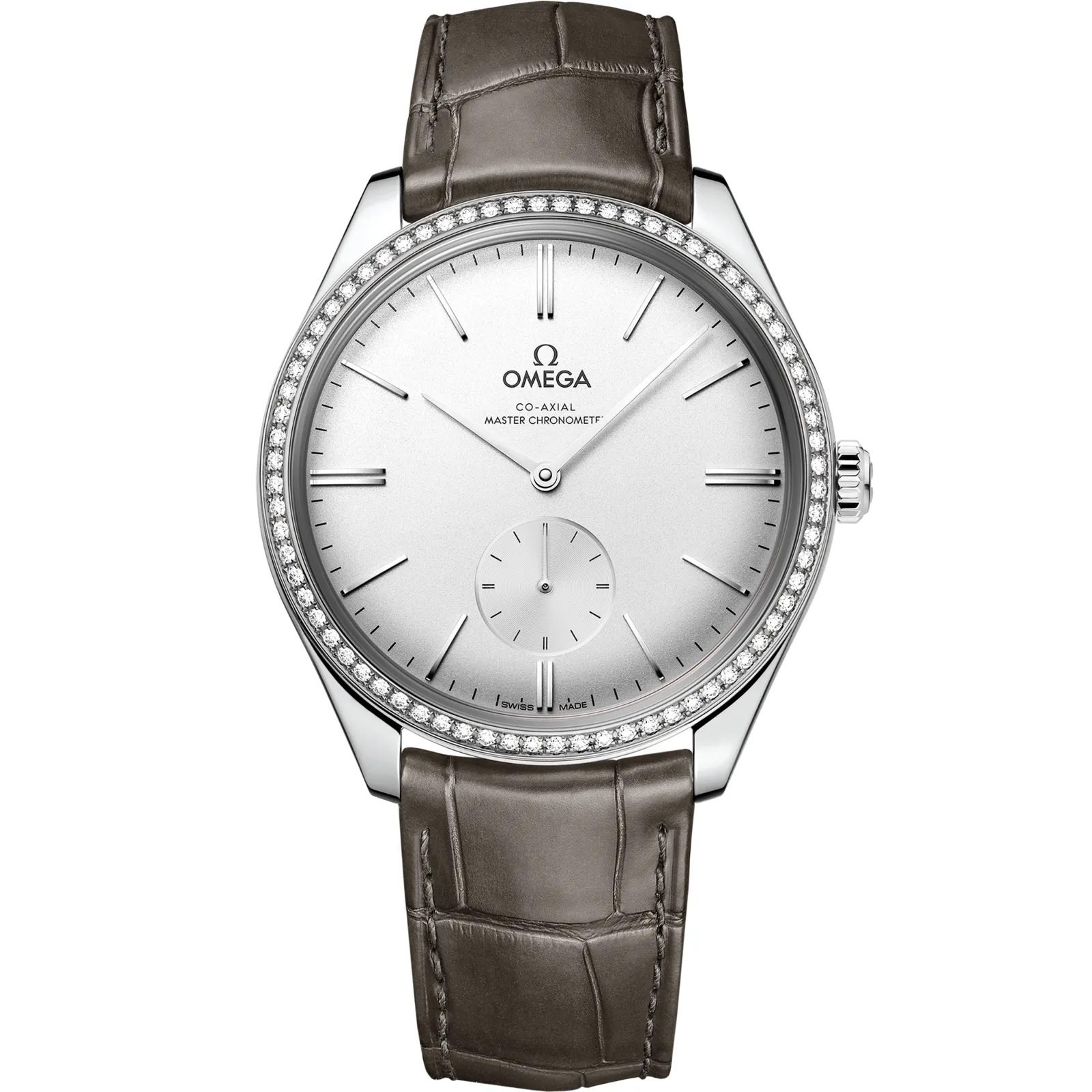 Omega De Ville Trésor Master Chronometer 435.18.40.21, reference 435.18.40.21.02.002, silver dial, stainless steel case