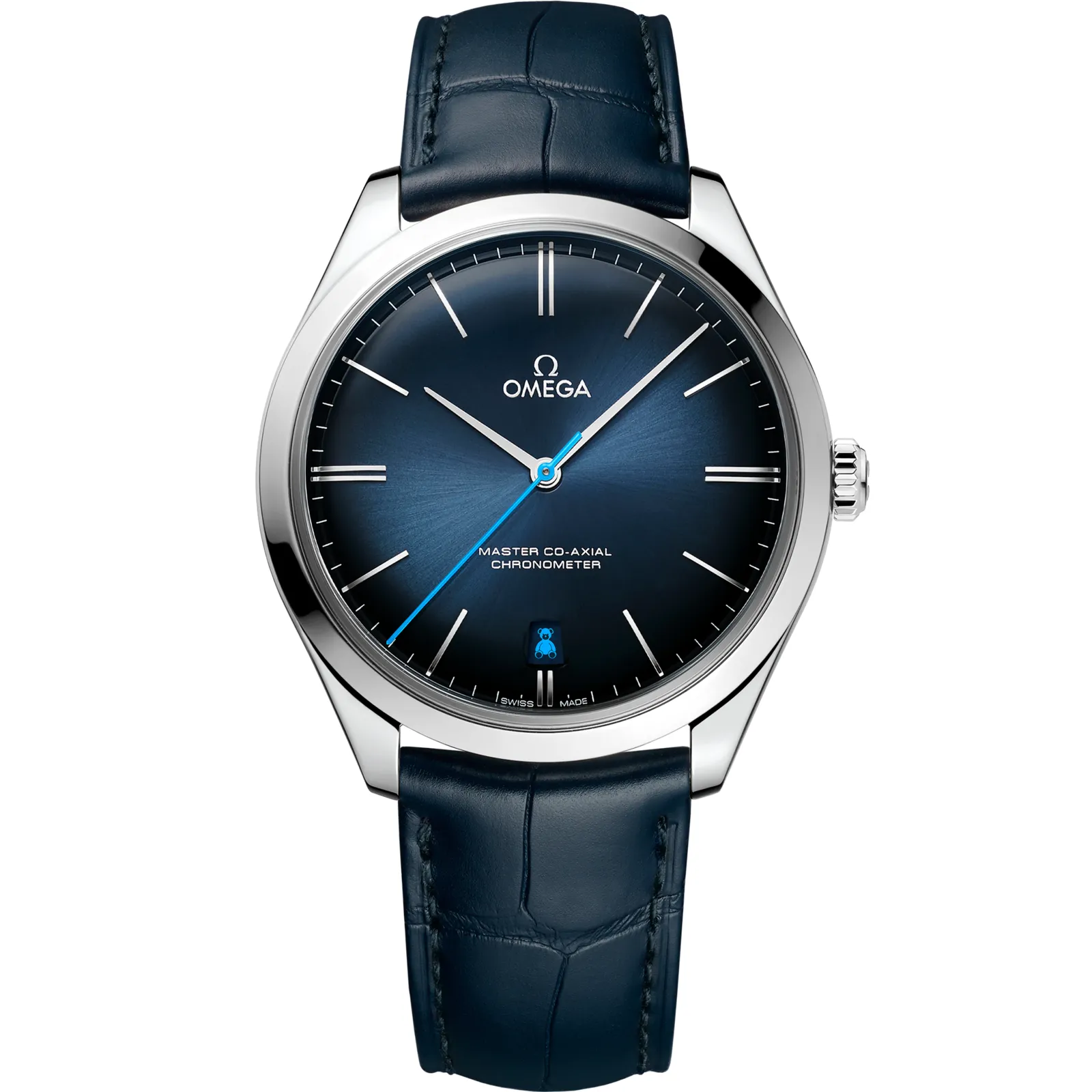 Omega De Ville Trésor Master Co-Axial 432.13.40.21, reference 432.13.40.21.03.001, blue dial, stainless steel case