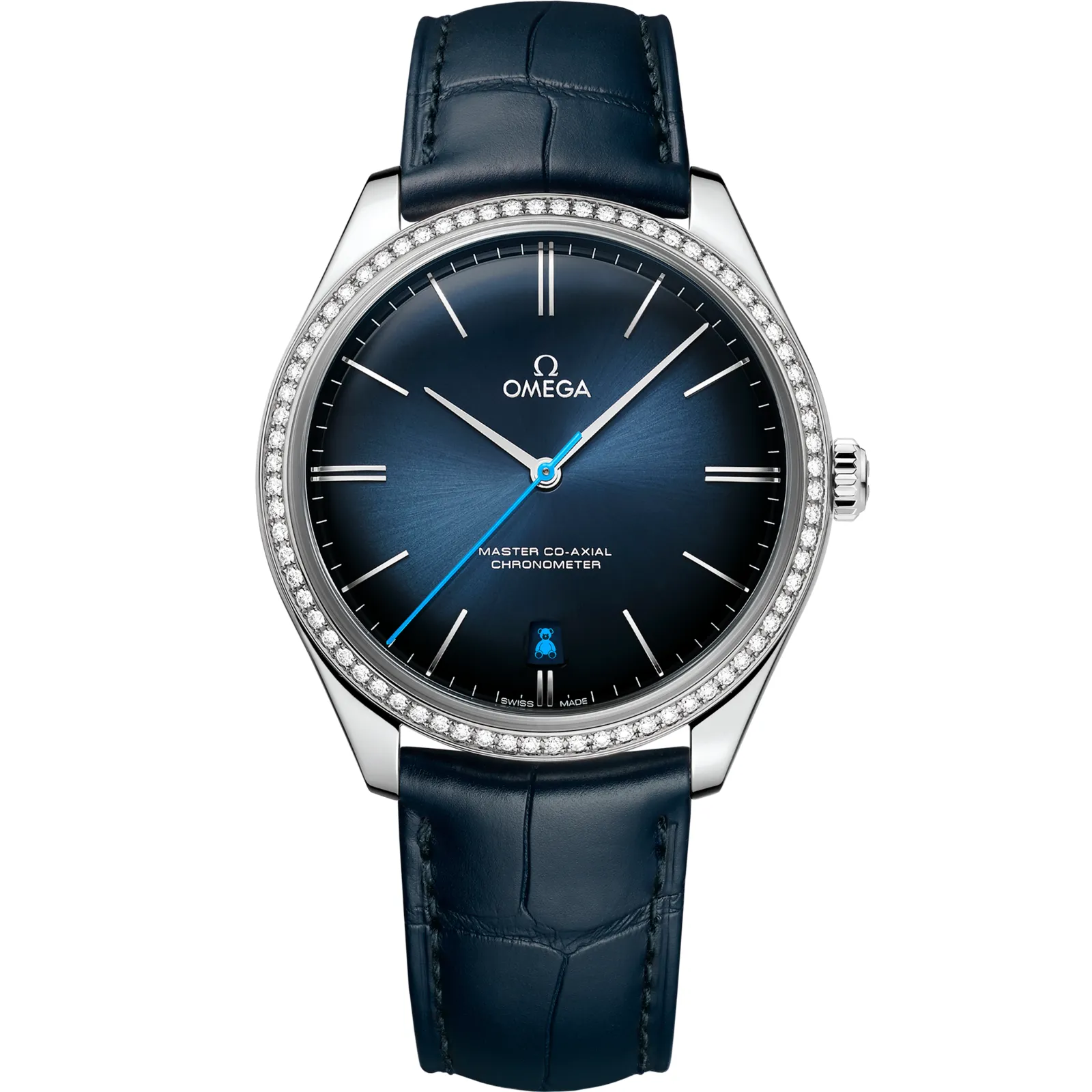 Omega De Ville Trésor Master Co-Axial 432.18.40.21, reference 432.18.40.21.03.001, blue dial, stainless steel case