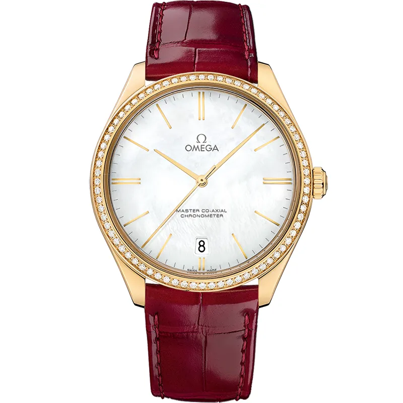 Omega De Ville Trésor Master Co-Axial 432.58.40.21, reference 432.58.40.21.05.004, white dial, yellow gold case
