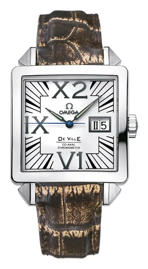 Omega De Ville X2 Co-Axial 35 Big Date 7813.30.39, reference 7813.30.39, white dial, stainless steel case