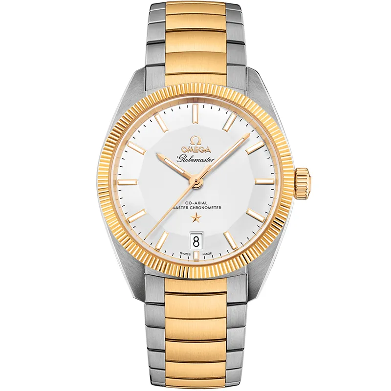 Omega Globemaster 130.20.39.21, reference 130.20.39.21.02.001, silver dial, stainless steel and yellow gold case