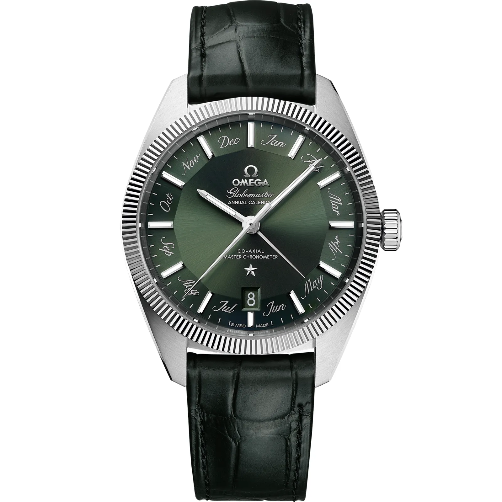 Omega Globemaster Annual Calendar 130.33.41.22, reference 130.33.41.22.10.001, green dial, stainless steel case