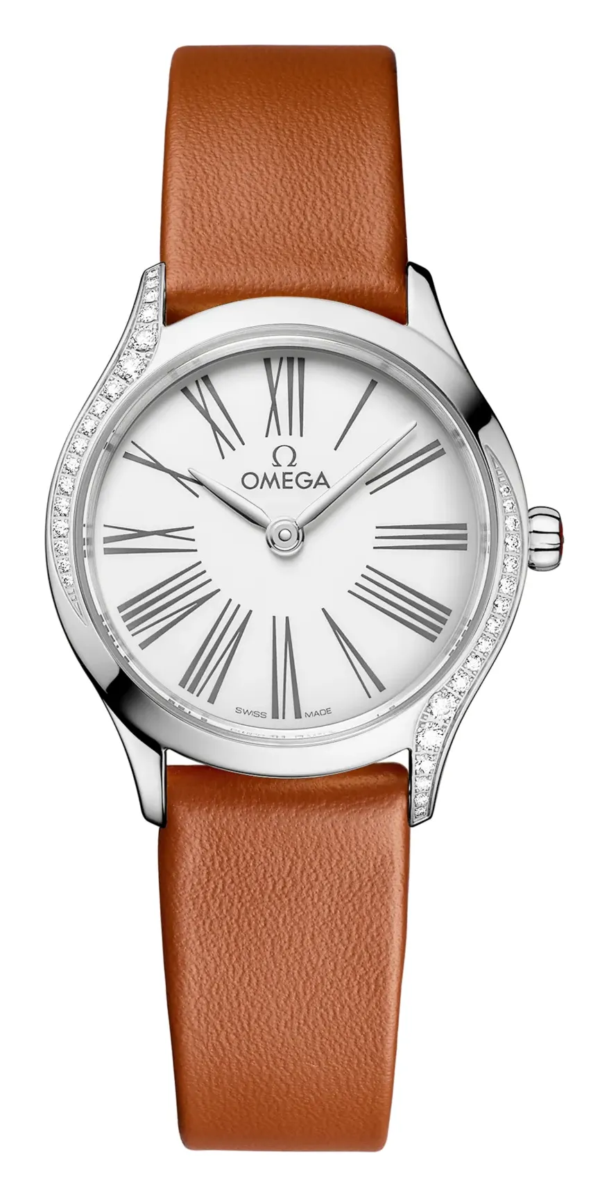 Omega Mini Trésor Quartz 26 Stainless 428.17.26.60, reference 428.17.26.60.04.004, white dial, stainless steel case