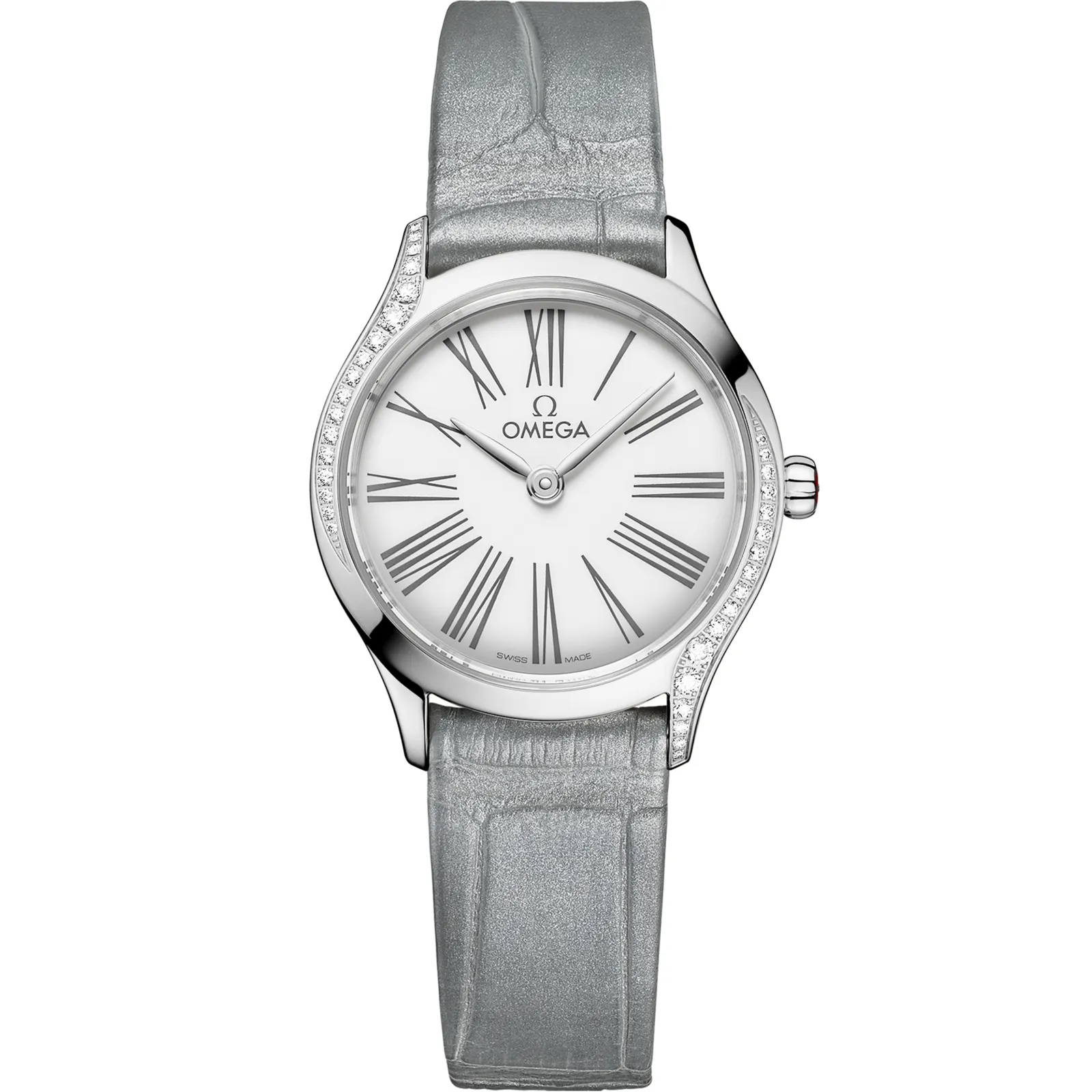Omega Mini Trésor Quartz 26 Stainless 428.18.26.60, reference 428.18.26.60.04.001, white dial, stainless steel case