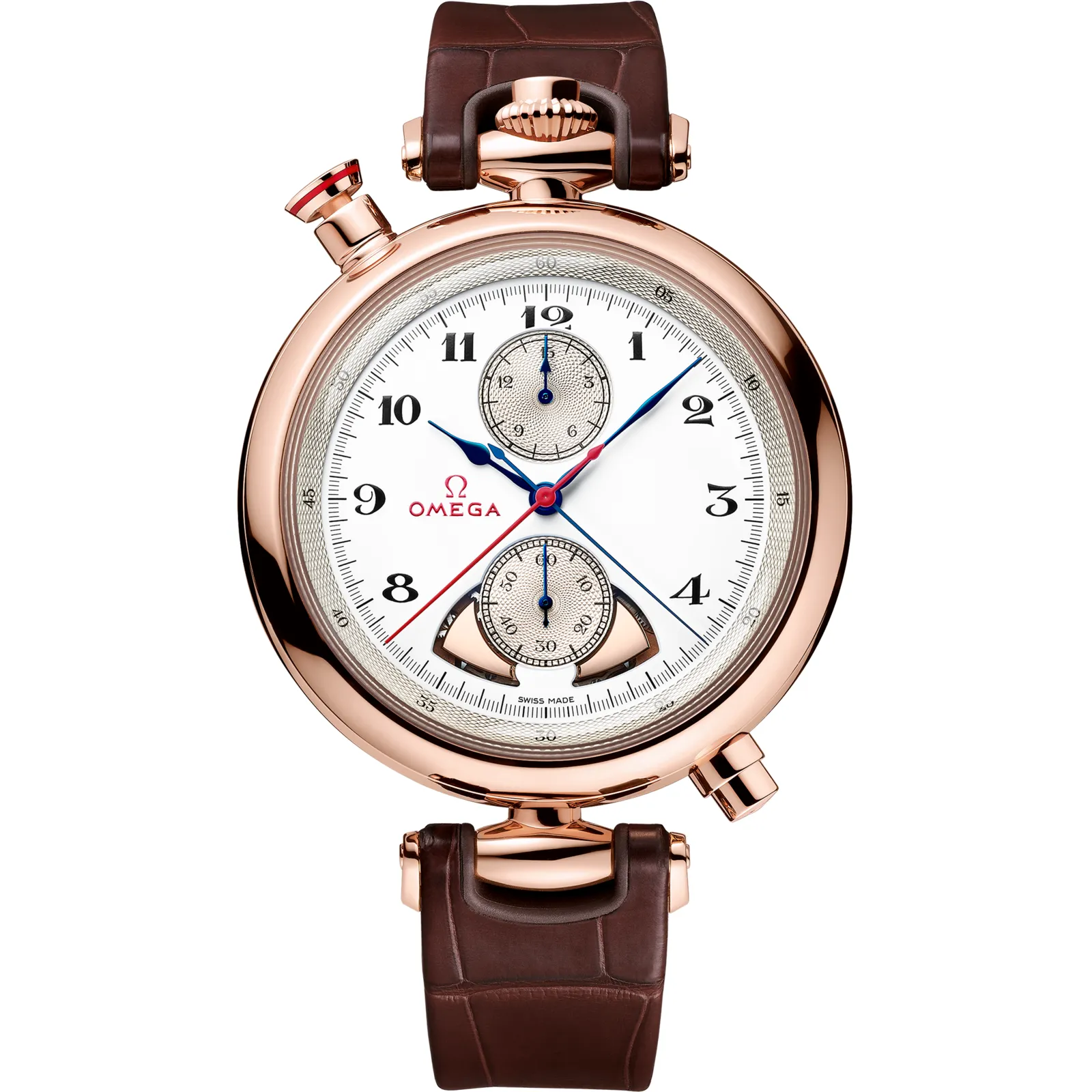 Omega Olympic 1932 Chrono Chime, reference 522.53.45.52.04.001, white dial, rose gold case