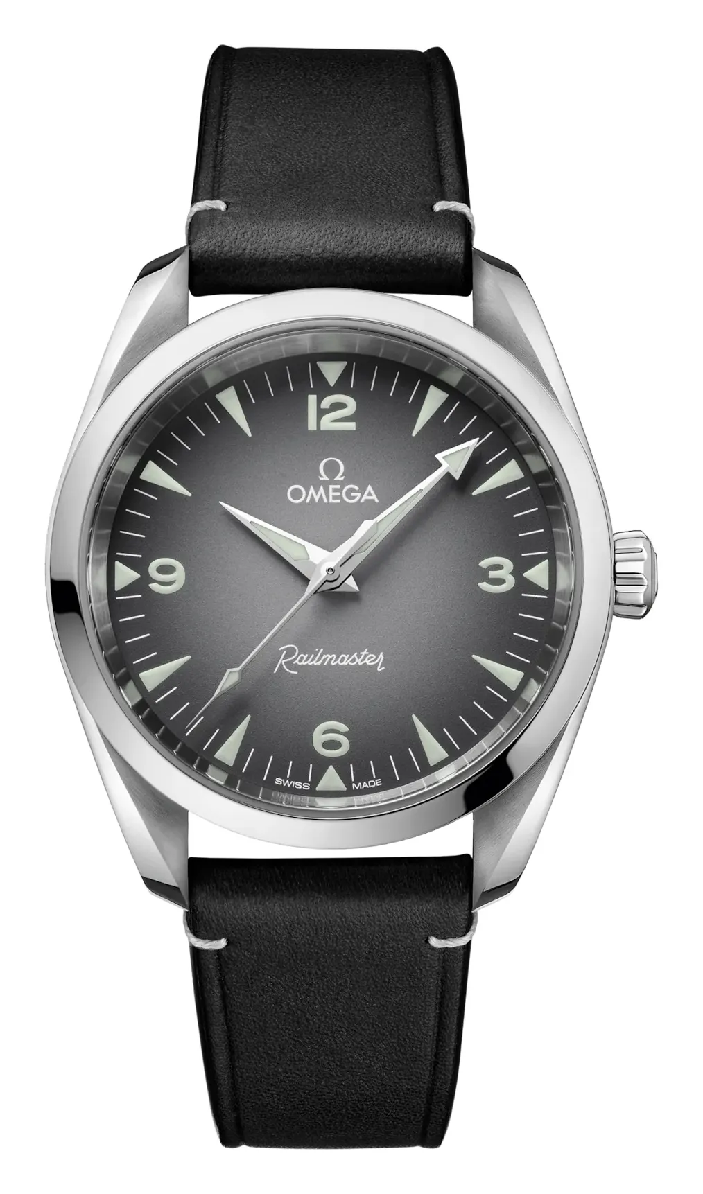 Omega Railmaster Omega Co-Axial Master Chronometer 38 235.12.38.20, reference 235.12.38.20.06.001, grey dial, stainless steel case