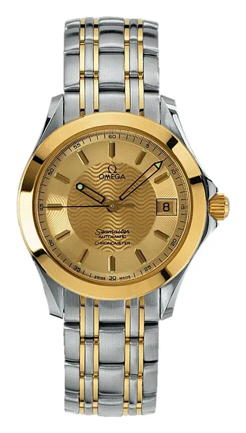 Omega Seamaster 120M Automatic 36.25 2301.11.00, reference 2301.11.00, yellow dial, stainless steel and yellow gold case