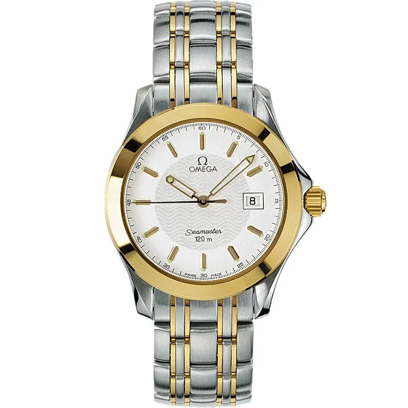 Omega Seamaster 120M Quartz 41 2311.21.00, reference 2311.21.00, white dial, stainless steel and yellow gold case