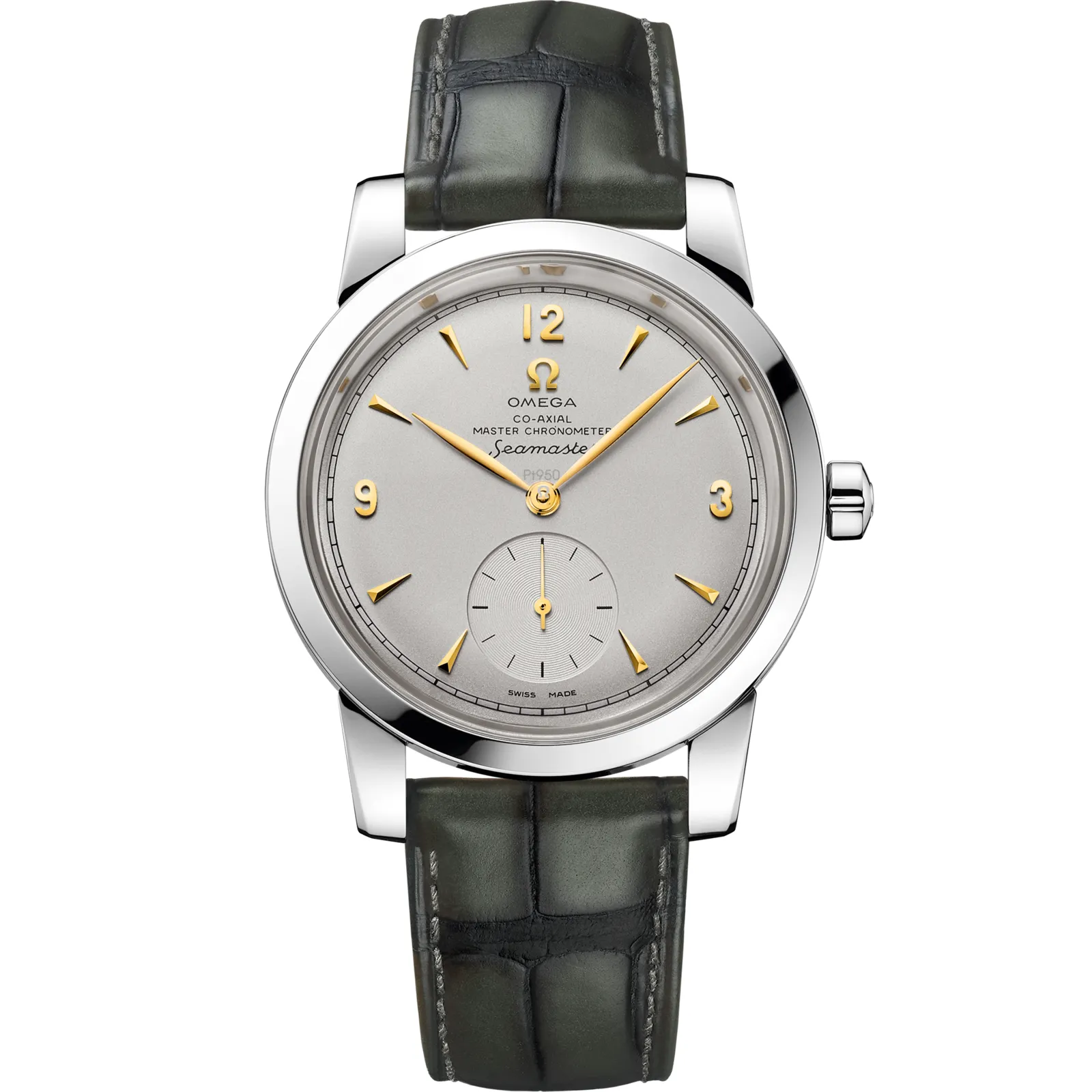 Omega Seamaster 1948 Small Seconds 511.93.38.20, reference 511.93.38.20.99.001, grey dial, platinum case