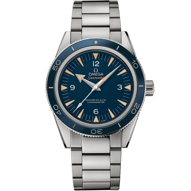 Omega Seamaster 300 Master Co-Axial 233.90.41.21, reference 233.90.41.21.03.001, blue dial, titanium case