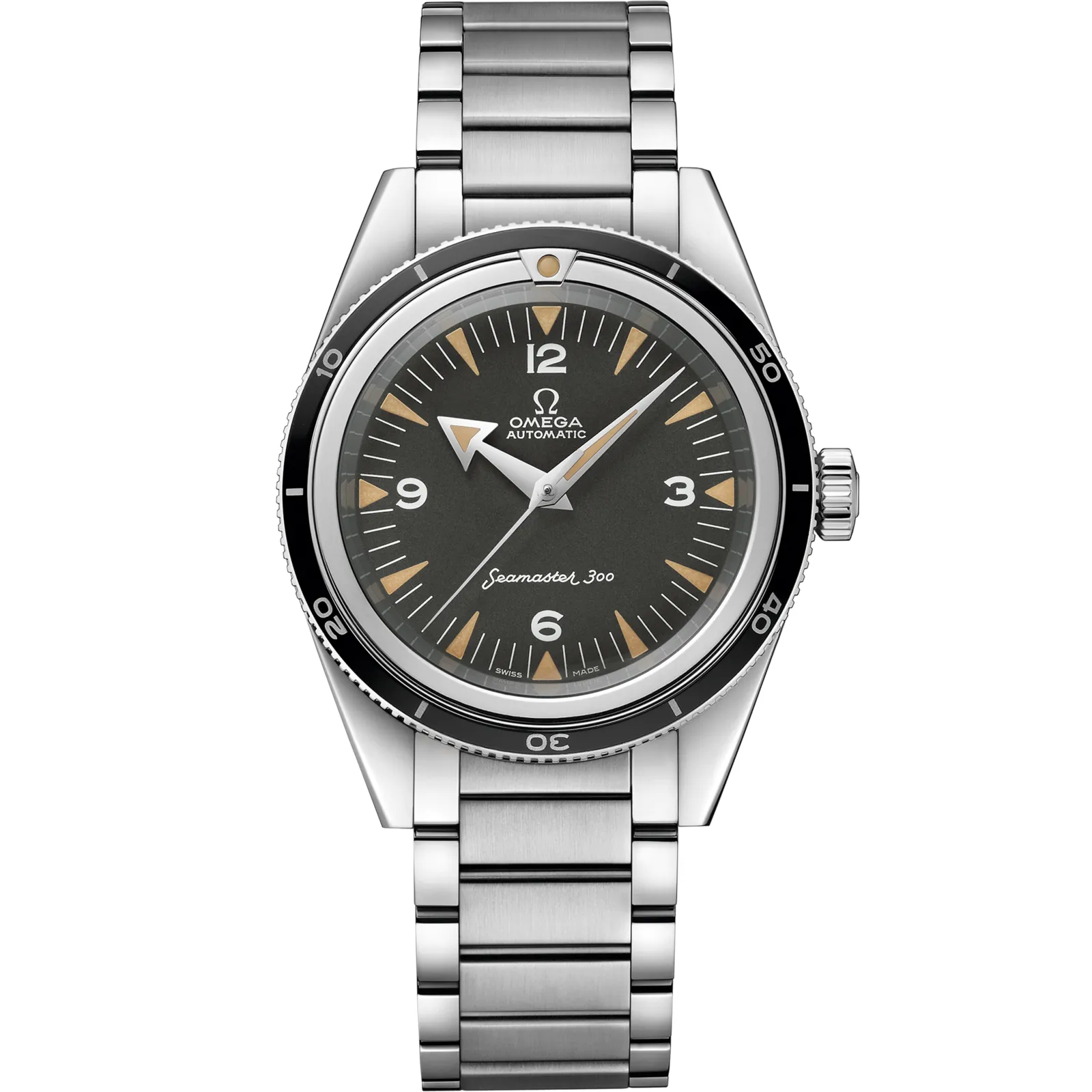 Omega Seamaster 300 Master Co-Axial 234.10.39.20, reference 234.10.39.20.01.001, black dial, stainless steel case