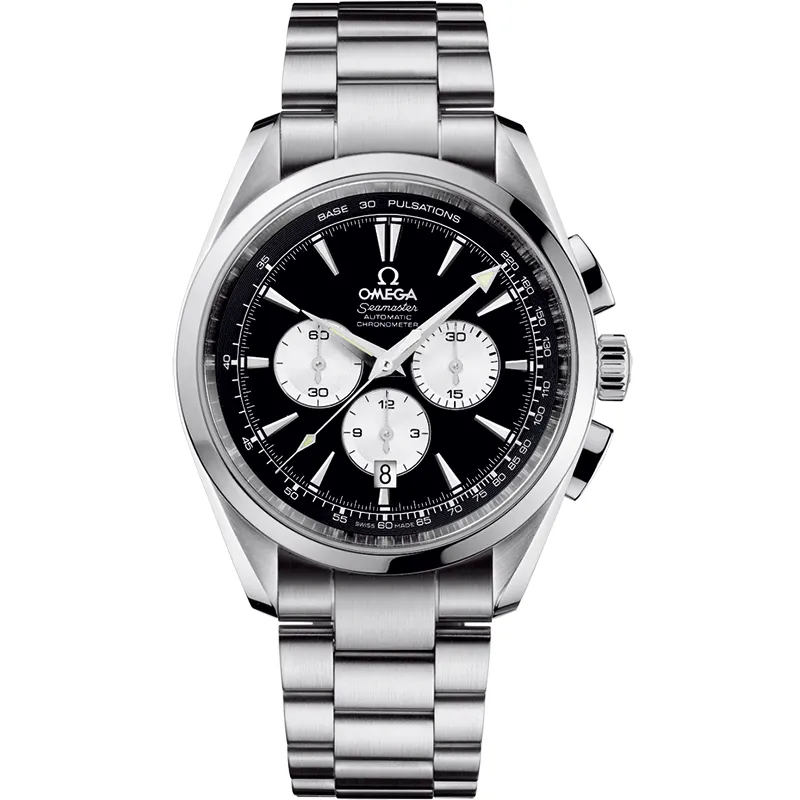 Omega Seamaster Aqua Terra 150M Automatic 42.2 Chronograph 221.10.42.40, reference 221.10.42.40.01.002, black dial, stainless steel case