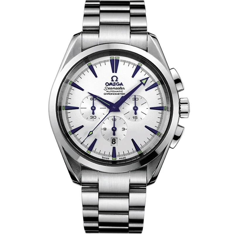 Omega Seamaster Aqua Terra 150M Automatic 42.2 Chronograph 2512.30.00, reference 2512.30.00, white dial, stainless steel case