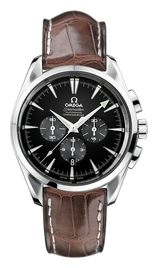 Omega Seamaster Aqua Terra 150M Automatic 42.2 Chronograph 2812.50.37, reference 2812.50.37, black dial, stainless steel case