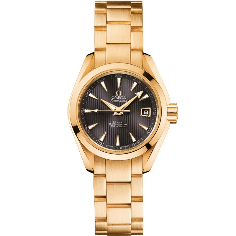 Omega Seamaster Aqua Terra 150M Co-Axial 30 231.50.30.20, reference 231.50.30.20.06.002, grey dial, yellow gold case