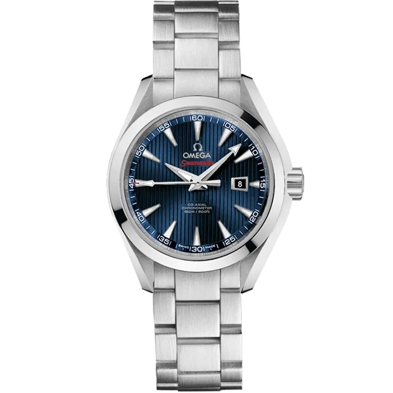 Omega Seamaster Aqua Terra 150M Co-Axial 34 522.10.34.20, reference 522.10.34.20.03.001, blue dial, stainless steel case