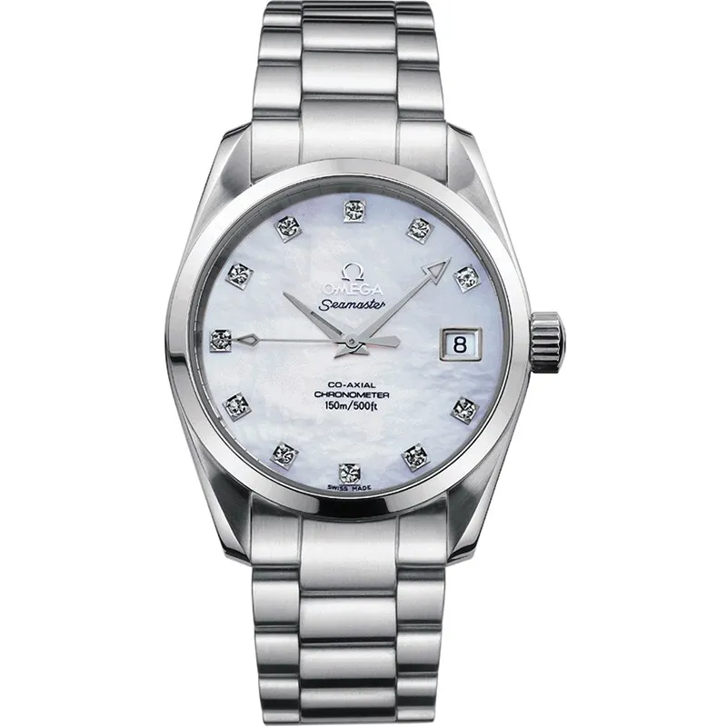 Omega Seamaster Aqua Terra 150M Co-Axial 36.2 2504.75.00, reference 2504.75.00, white dial, stainless steel case