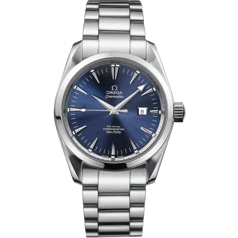 Omega Seamaster Aqua Terra 150M Co-Axial 36.2 2504.80.00, reference 2504.80.00, blue dial, stainless steel case