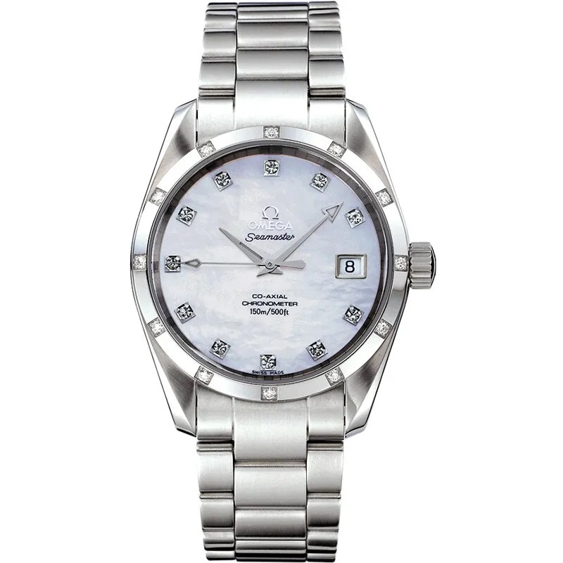 Omega Seamaster Aqua Terra 150M Co-Axial 36.2 2505.75.00, reference 2505.75.00, white dial, stainless steel case
