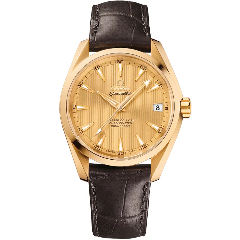 Omega Seamaster Aqua Terra 150M Co-Axial 38.5 231.53.39.21, reference 231.53.39.21.08.001, yellow dial, yellow gold case
