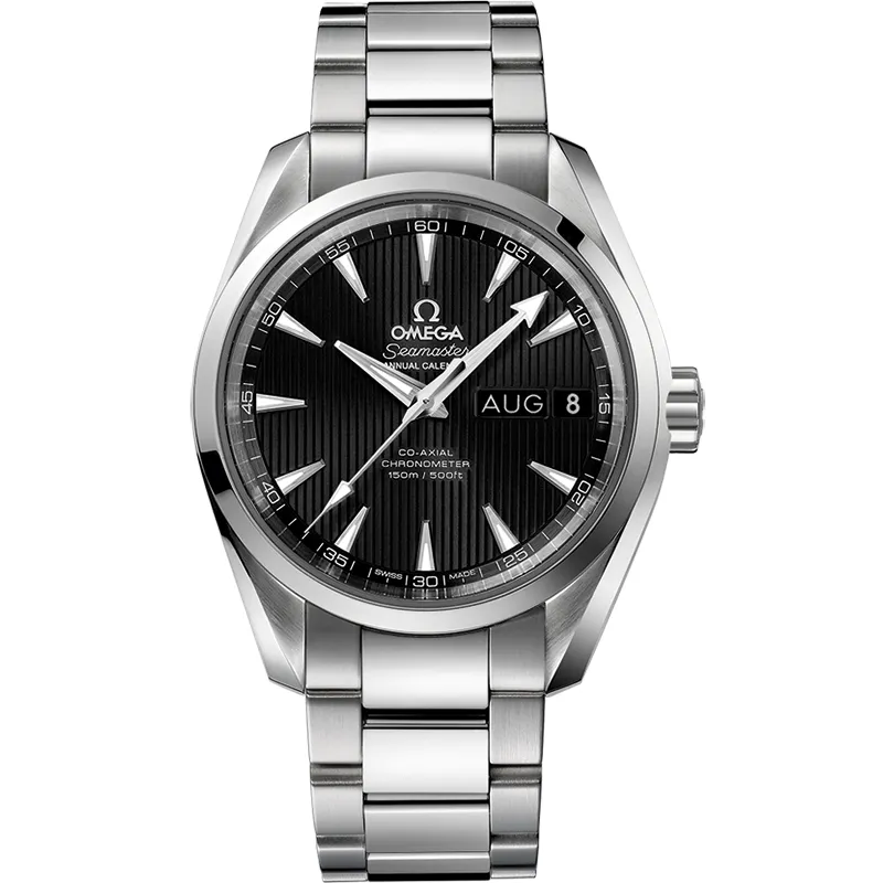Omega Seamaster Aqua Terra 150M Co-Axial 38.5 Annual Calendar 231.10.39.22, reference 231.10.39.22.01.001, black dial, stainless steel case