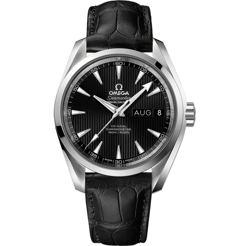 Omega Seamaster Aqua Terra 150M Co-Axial 38.5 Annual Calendar 231.13.39.22, reference 231.13.39.22.01.001, black dial, stainless steel case