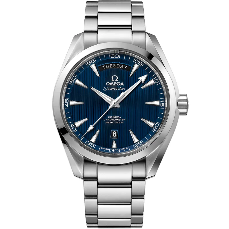 Omega Seamaster Aqua Terra 150m Co-Axial 41.5 Day-Date 231.10.42.22, reference 231.10.42.22.03.001, blue dial, stainless steel case