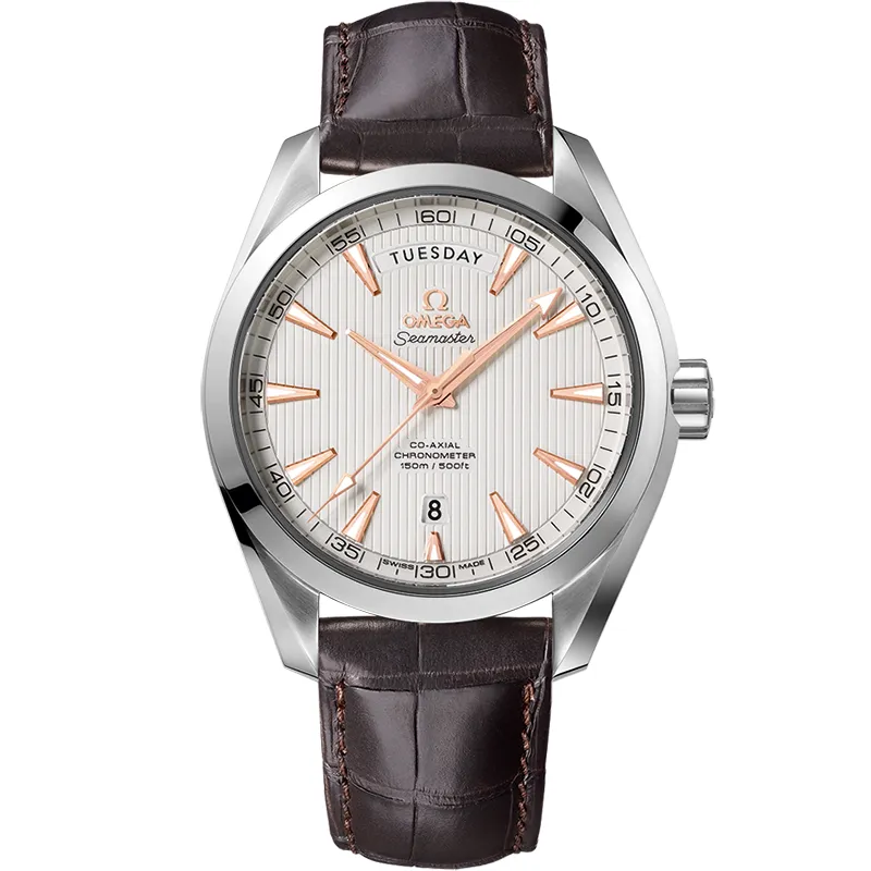 Omega Seamaster Aqua Terra 150m Co-Axial 41.5 Day-Date 231.13.42.22, reference 231.13.42.22.02.001, silver dial, stainless steel case