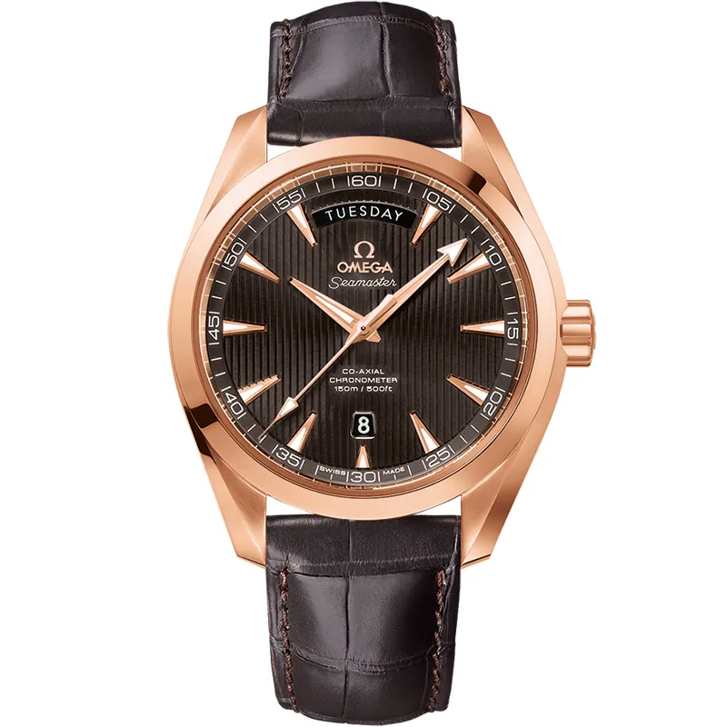 Omega Seamaster Aqua Terra 150m Co-Axial 41.5 Day-Date 231.53.42.22, reference 231.53.42.22.06.001, grey dial, rose gold case