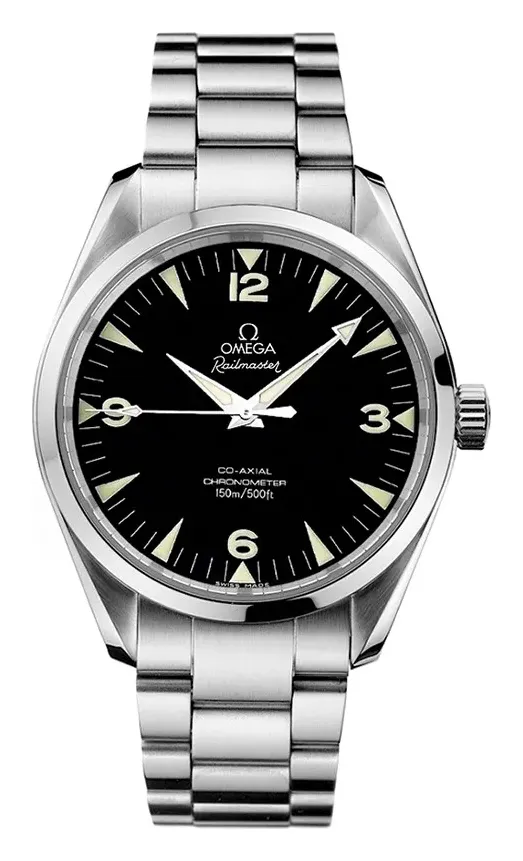 Omega Seamaster Aqua Terra 150M Co-Axial 42.2 Railmaster 2502.52.00, reference 2502.52.00, black dial, stainless steel case