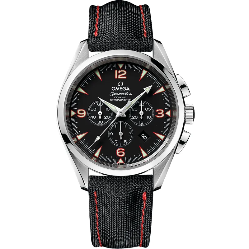 Omega Seamaster Aqua Terra 150M Co-Axial 42.2 Railmaster Chronograph 2812.53.81, reference 2812.53.81, black dial, stainless steel case