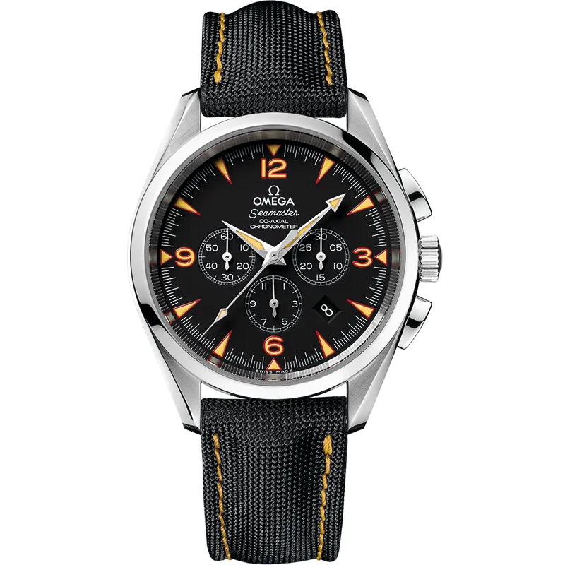 Omega Seamaster Aqua Terra 150M Co-Axial 42.2 Railmaster Chronograph 2812.54.82, reference 2812.54.82, black dial, stainless steel case