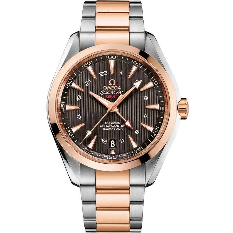 Omega Seamaster Aqua Terra 150M Co-Axial 43 Annual Calendar 231.20.43.22, reference 231.20.43.22.06.003, grey dial, stainless steel and rose gold case