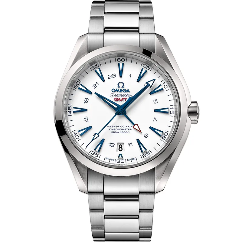 Omega Seamaster Aqua Terra 150M Co-Axial 43 GMT 231.90.43.22, reference 231.90.43.22.04.001, white dial, titanium case