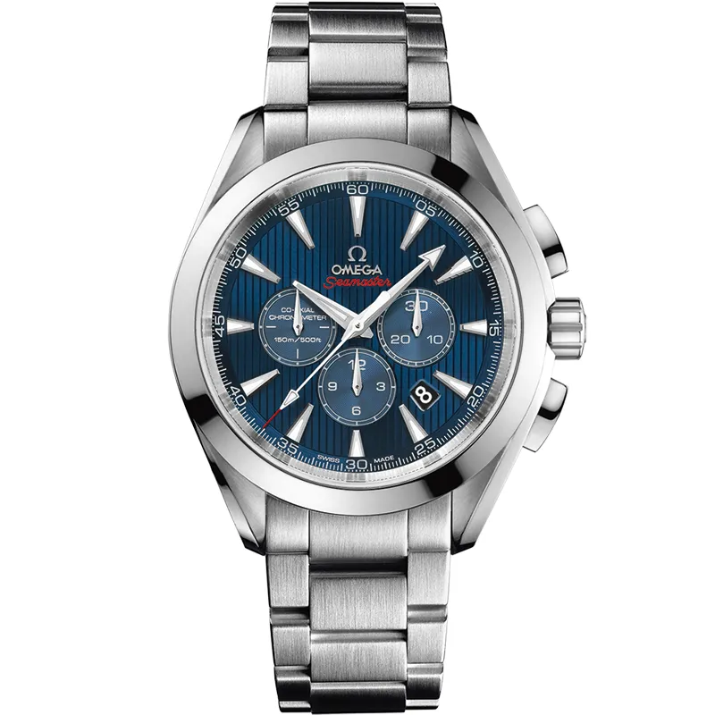 Omega Seamaster Aqua Terra 150M Co-Axial 44 Chronograph 522.10.44.50, reference 522.10.44.50.03.001, blue dial, stainless steel case