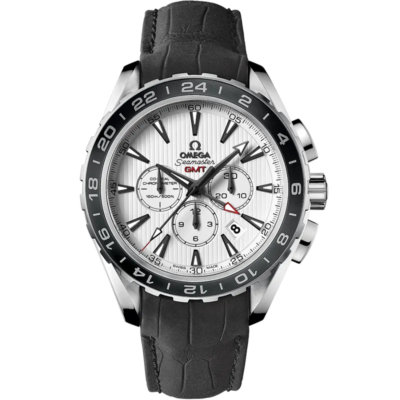 Omega Seamaster Aqua Terra 150M Co-Axial 44 GMT Chronograph 231.13.44.52, reference 231.13.44.52.04.001, white dial, stainless steel case