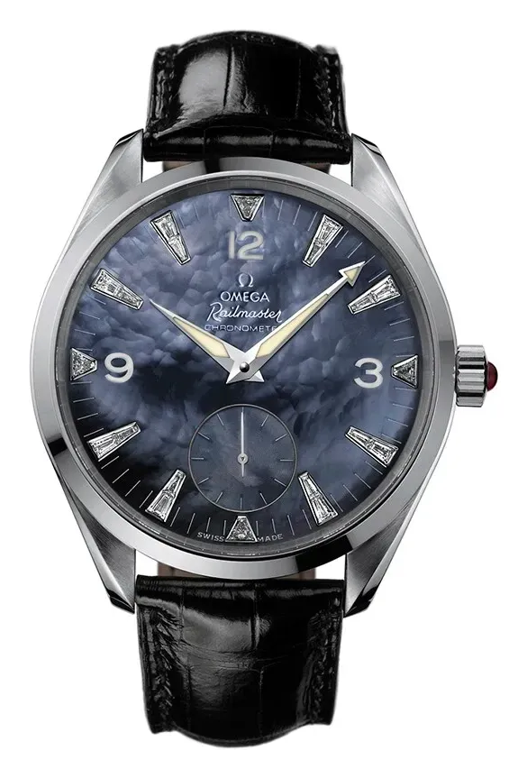 Omega Seamaster Aqua Terra 150M Hand Wound 49.2 Railmaster 2806.72.31, reference 2806.72.31, purple dial, stainless steel case