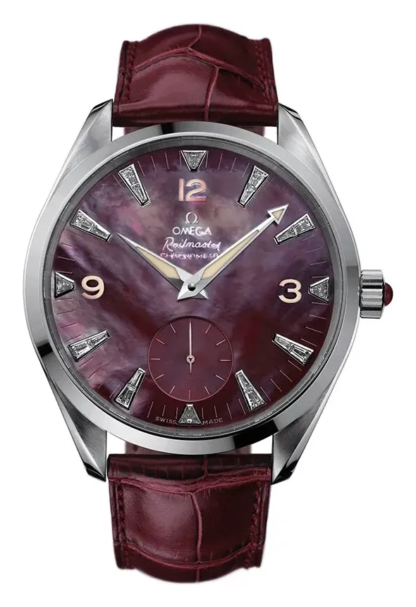 Omega Seamaster Aqua Terra 150M Hand Wound 49.2 Railmaster 2806.77.40, reference 2806.77.40, red dial, stainless steel case