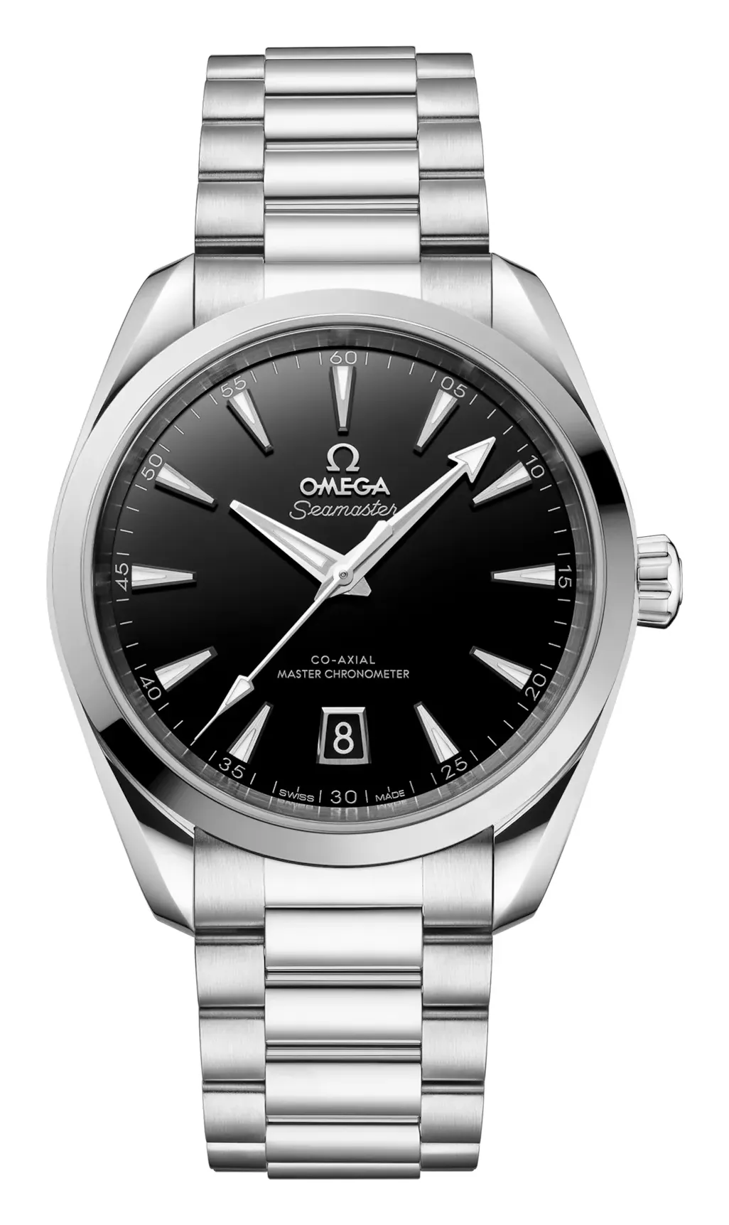 Omega Seamaster Aqua Terra 150M Master Chronometer 38 220.10.38.20, reference 220.10.38.20.01.004, black dial, stainless steel case