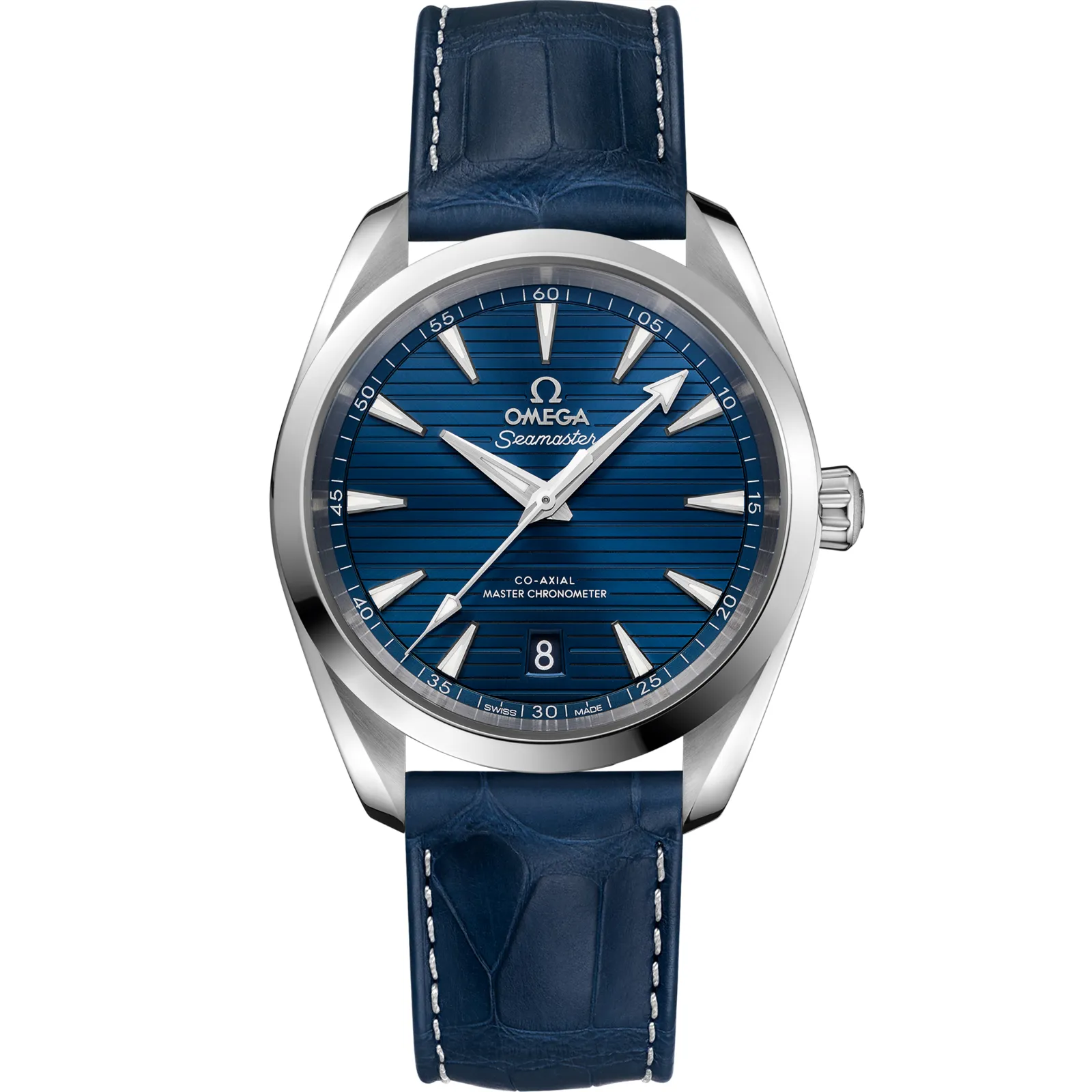 Omega Seamaster Aqua Terra 150M Master Chronometer 38 220.13.38.20, reference 220.13.38.20.03.001, blue dial, stainless steel case