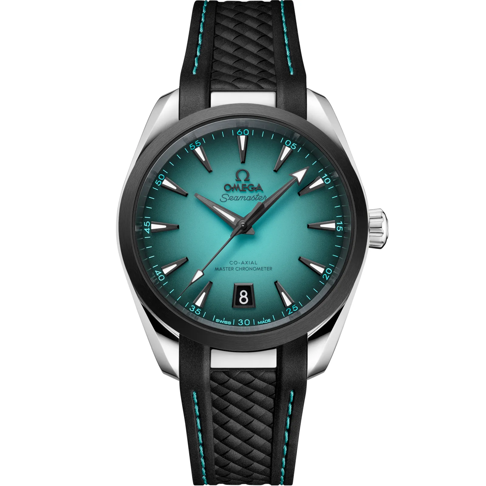 Omega Seamaster Aqua Terra 150M Master Chronometer 38 Stainless, reference 220.32.38.20.03.001, blue dial, stainless steel case