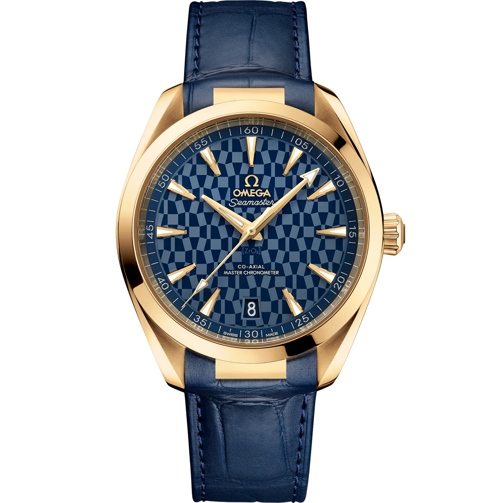 Omega Seamaster Aqua Terra 150M Master Chronometer 41 522.53.41.21, reference 522.53.41.21.03.001, blue dial, yellow gold case