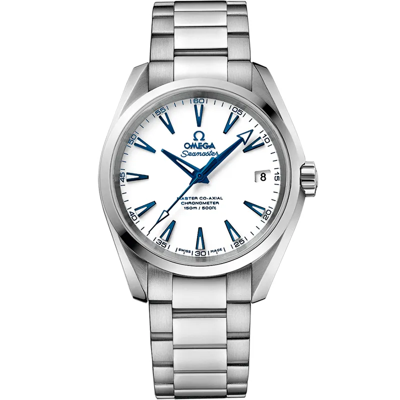 Omega Seamaster Aqua Terra 150M Master Co-Axial 38.5 231.90.39.21, reference 231.90.39.21.04.001, white dial, titanium case